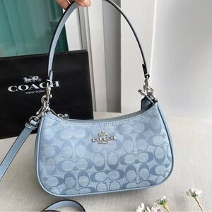 Coach Light Blue Terri Purse Shoulder Bag